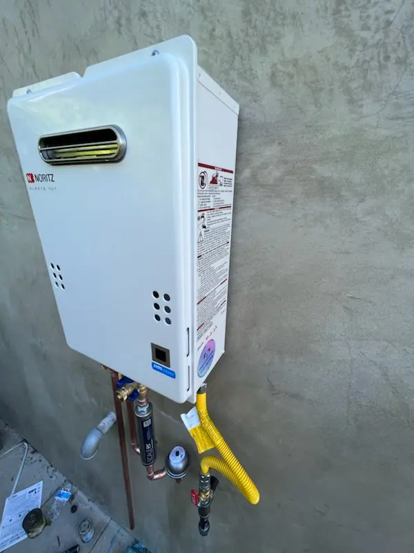 Tankless water heater installation for Westland Homesites homes